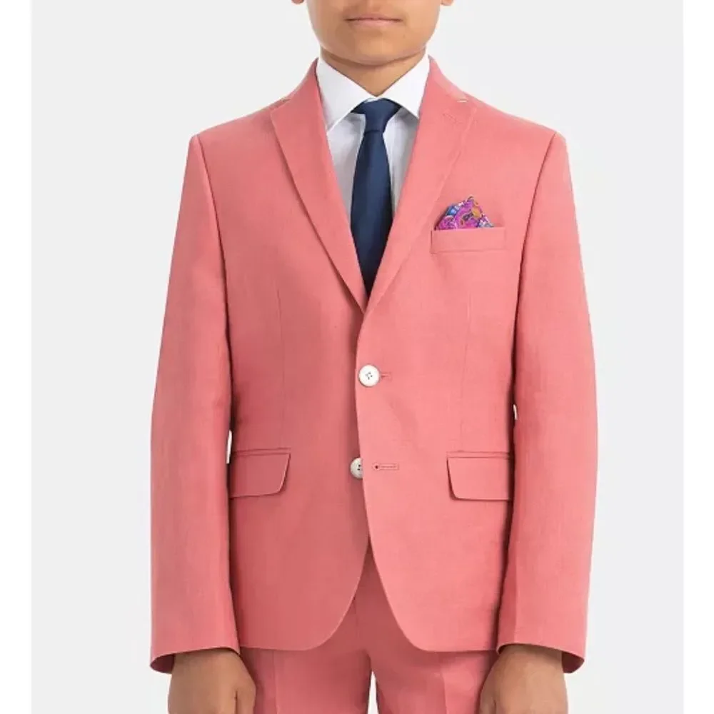 Lauren Ralph Lauren Little & Big Boys Classic Fit Linen Sport Coat - Red Size 6